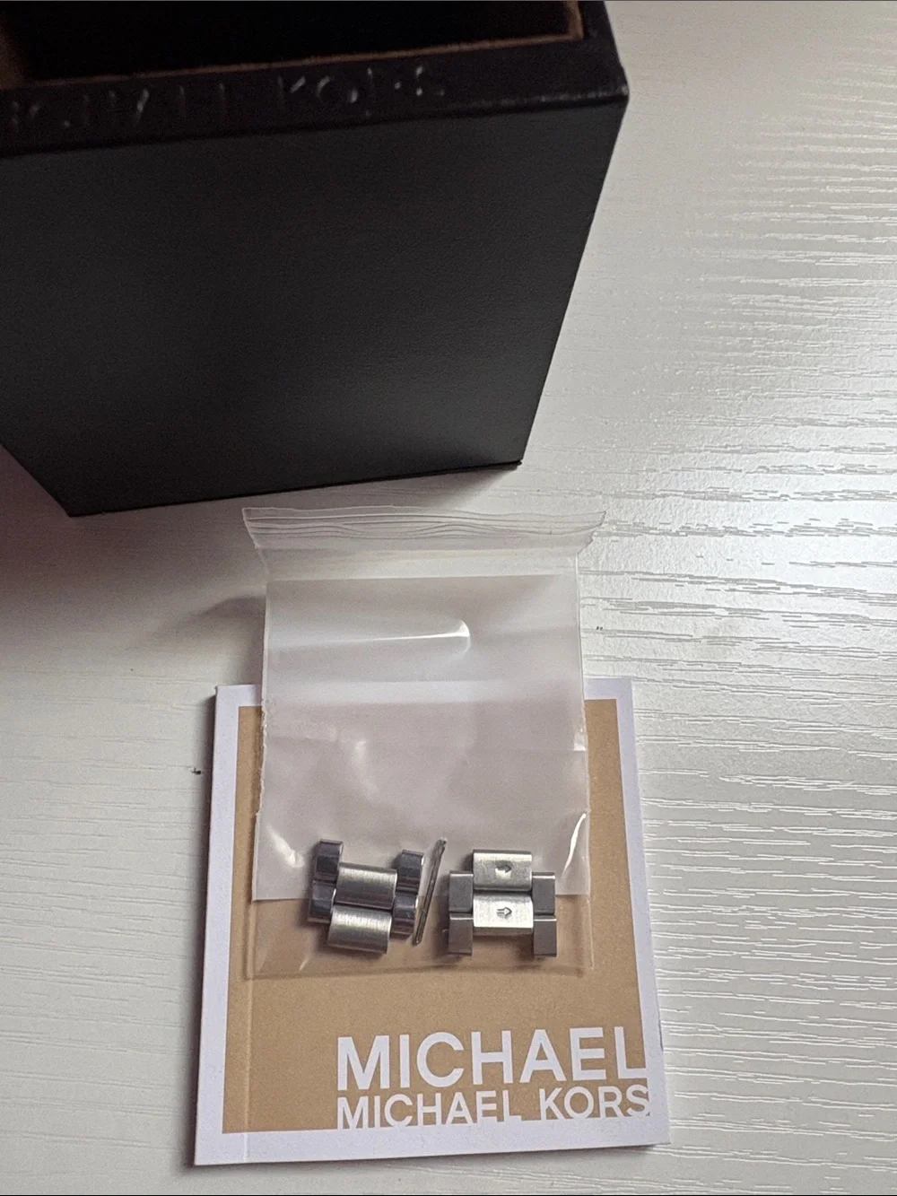 Michael Kors Silver-Tone Crystal Accent Bracelet Watch